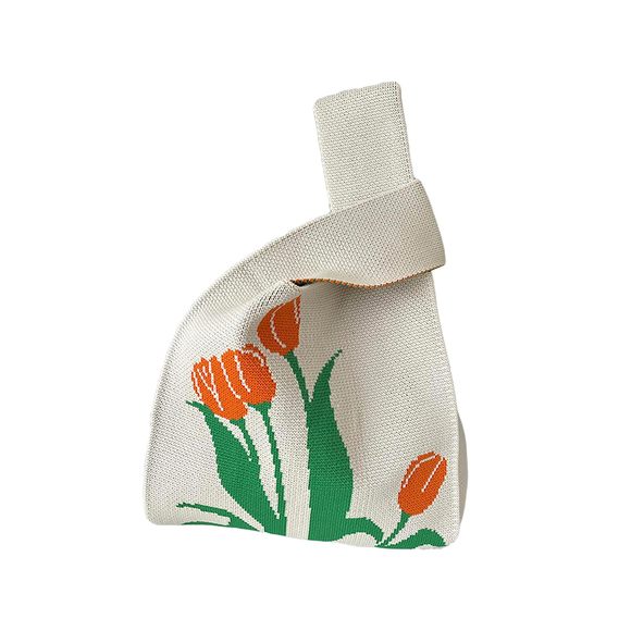 Cute Wrist Bag Trendy Knit Handbag Small Purse Mom Girlfriend <3 - Picture 1 of 5